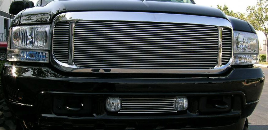 Excursion Grille Insert 00-04 Ford Excursion Aluminum Polished 3 Piece Billet Series T-REX Grilles - 20585