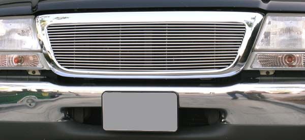 Ranger 2/4WD Grille Insert 98-00 Ford Ranger 2/4WD Aluminum Polished Billet Series T-REX Grilles - 20676