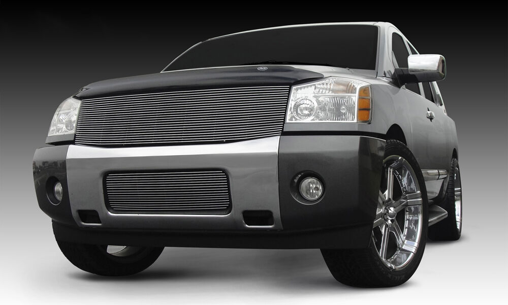 Titan/Armada Grille Insert 08-14 Nissan 04-07 Titan/Armada Aluminum Polished 1 Piece Billet Series T-REX Grilles - 20780