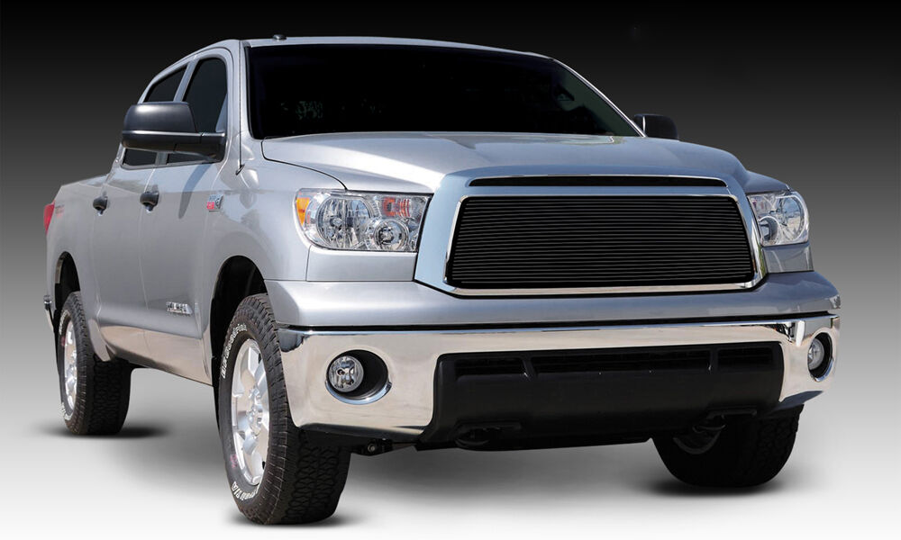 Tundra Grille Insert 10-13 Toyota Tundra Aluminum Powdercoat Black 1 Piece Billet Series T-REX Grilles - 20961B
