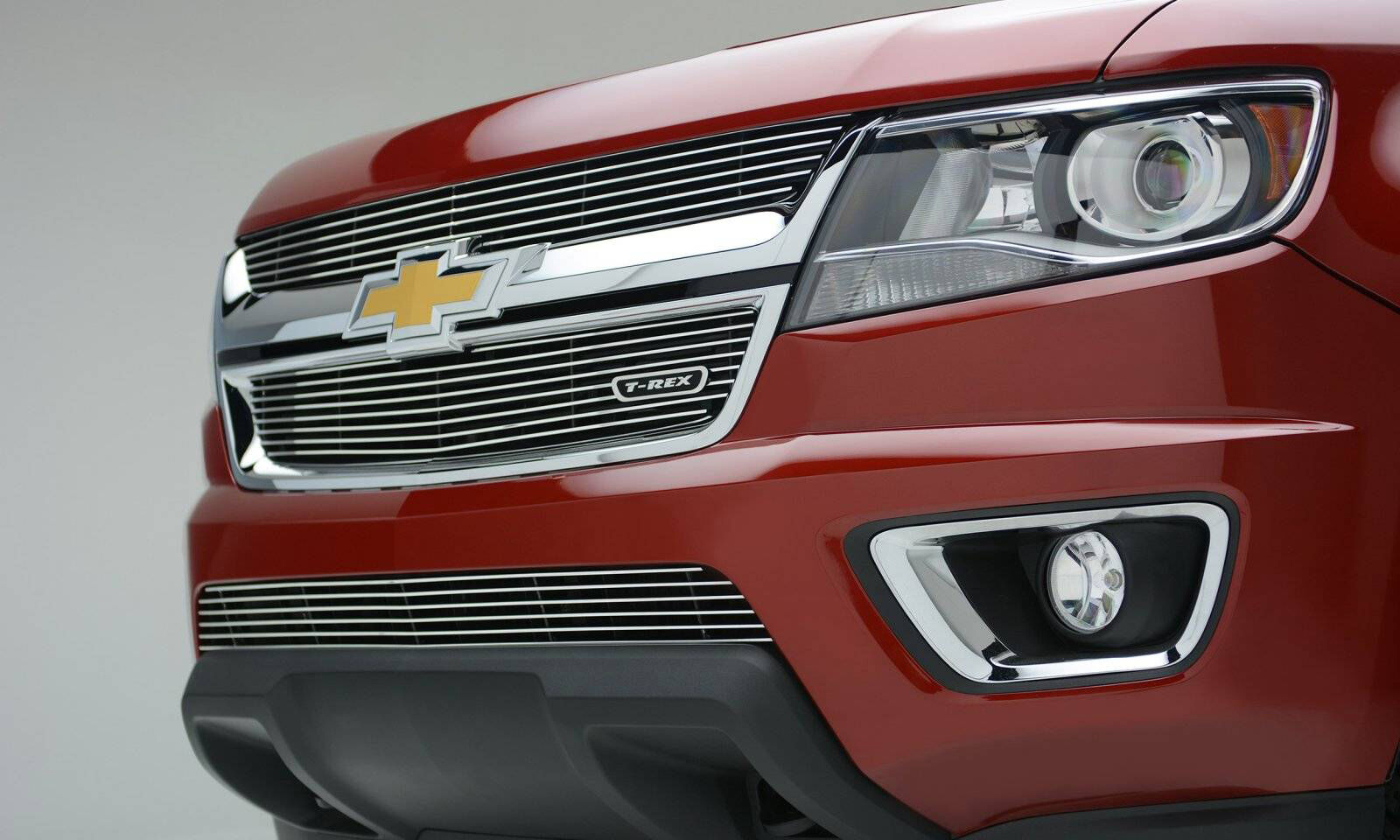 Colorado Grille Overlay 15-18 Chevrolet Colorado Aluminum Polished 2 Piece Billet Series T-REX Grilles - 21267
