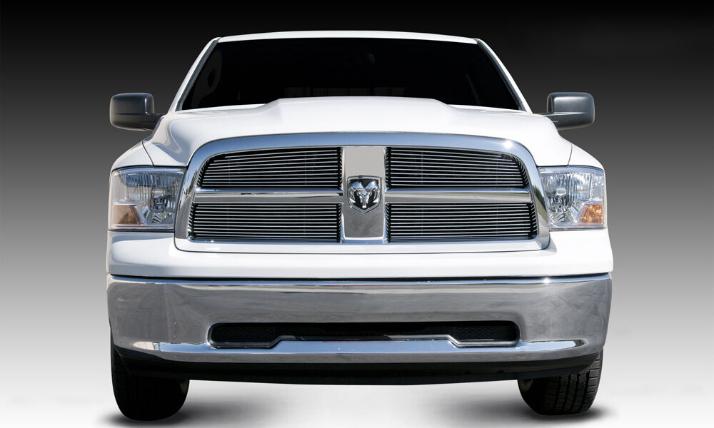 Ram 1500 Grille Overlay 09-12 Dodge Ram 1500 Aluminum Polished 4 Piece Billet Series T-REX Grilles - 21456