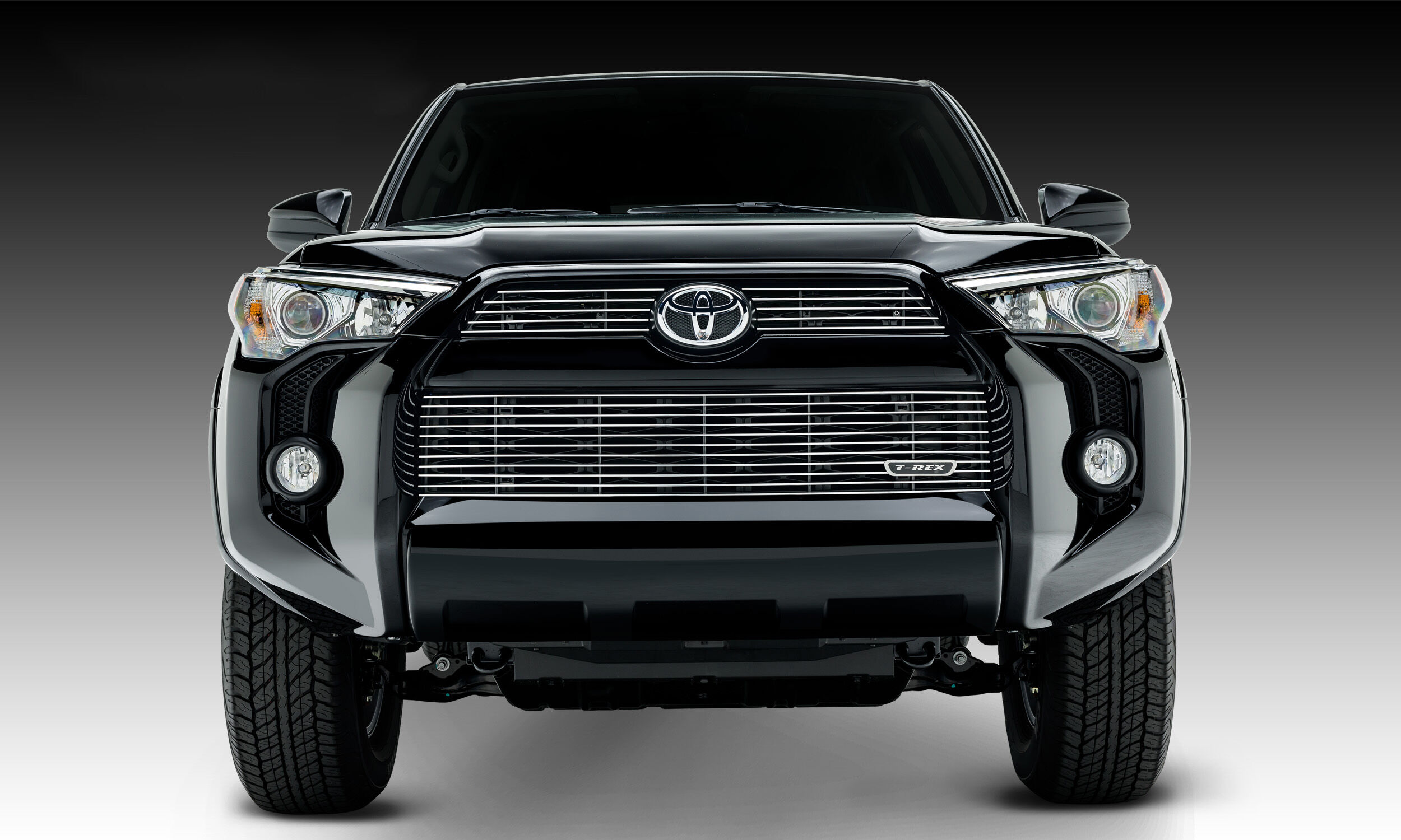 4Runner Grille 14-18 Toyota 4Runner Aluminum Polished 3 Piece Billet Series T-REX Grilles - 21949