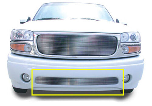 Yukon/Denali Bumper Grille Insert 01-06 GMC Yukon Denali 02-05 Sierra Aluminum Polished Billet Series T-REX Grilles - 25179