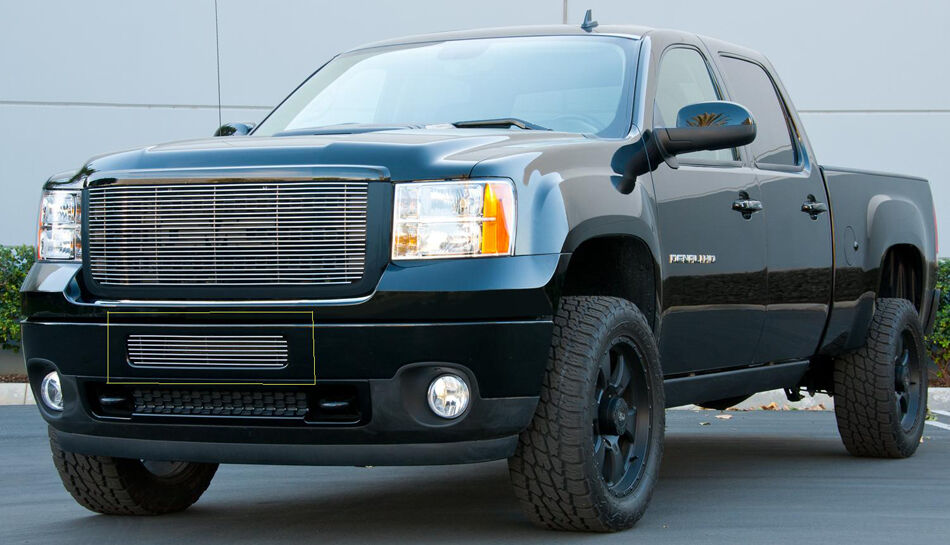 Sierra HD Bumper Grille 11-14 GMC Sierra HD Aluminum Polished Billet Series T-REX Grilles - 25209