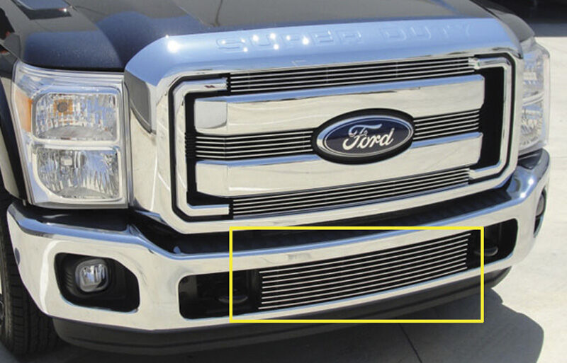 Super Duty Bumper Grille Insert 11-16 Ford Super Duty Aluminum Polished Billet Series T-REX Grilles - 25546
