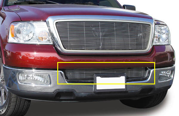 F150/Lincoln Mark LT Bumper Grille Insert 04-08 Ford F150/Lincoln Mark LT Aluminum Polished Billet Series T-REX Grilles - 25552
