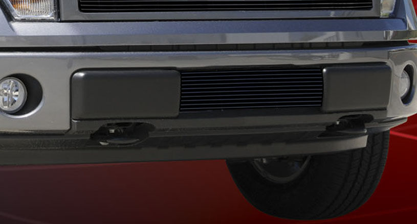 F-150 Bumper Grille Insert 09-14 Ford F-150 Aluminum Powdercoat Black Billet Series T-REX Grilles - 25569B