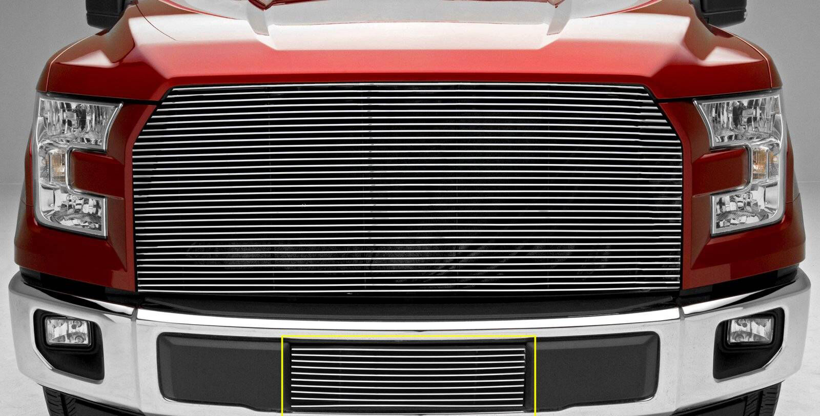 F-150 Bumper Grille 15-17 Ford F-150 Aluminum Polished Billet Series T-REX Grilles - 25573