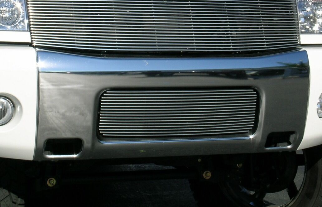 Titan Bumper Grille Insert 08-14 Nissan Titan Aluminum Polished Billet Series T-REX Grilles - 25780