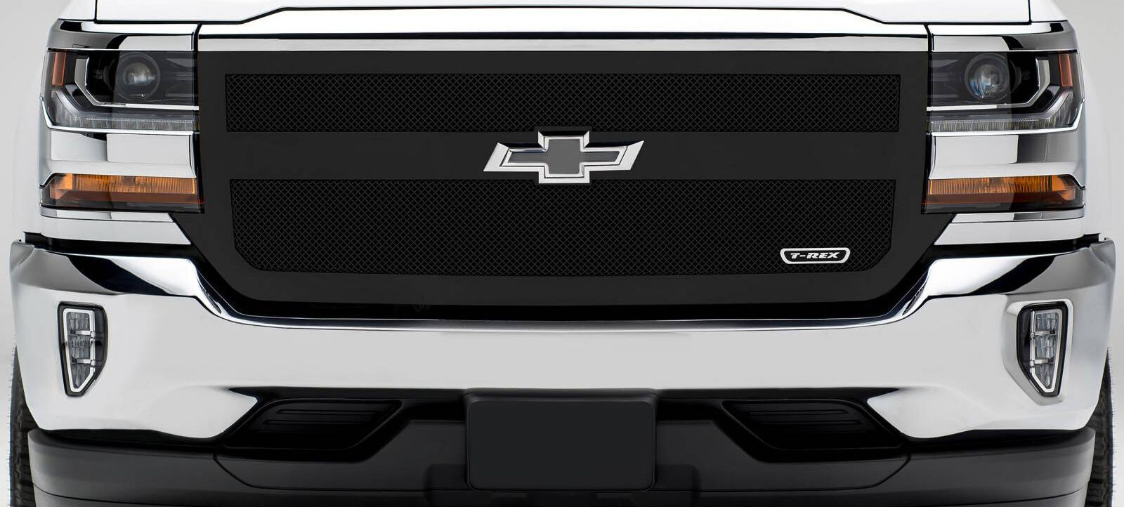 Silverado Grille 16-18 Chevrolet Silverado Mild Steel Powdercoat Black Upper Class Series T-REX Grilles - 51131