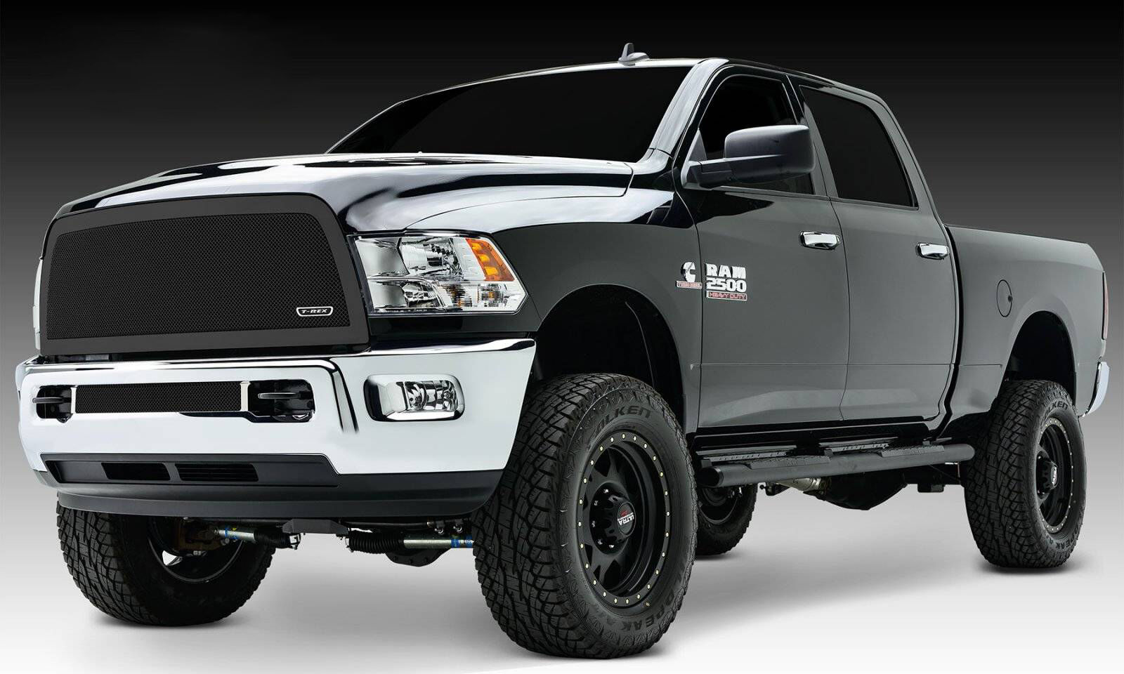Ram 2500/3500 Grille 13-18 Dodge Ram 2500/3500 Mild Steel Powdercoat Black 1 Piece Upper Class Series T-REX Grilles - 51452