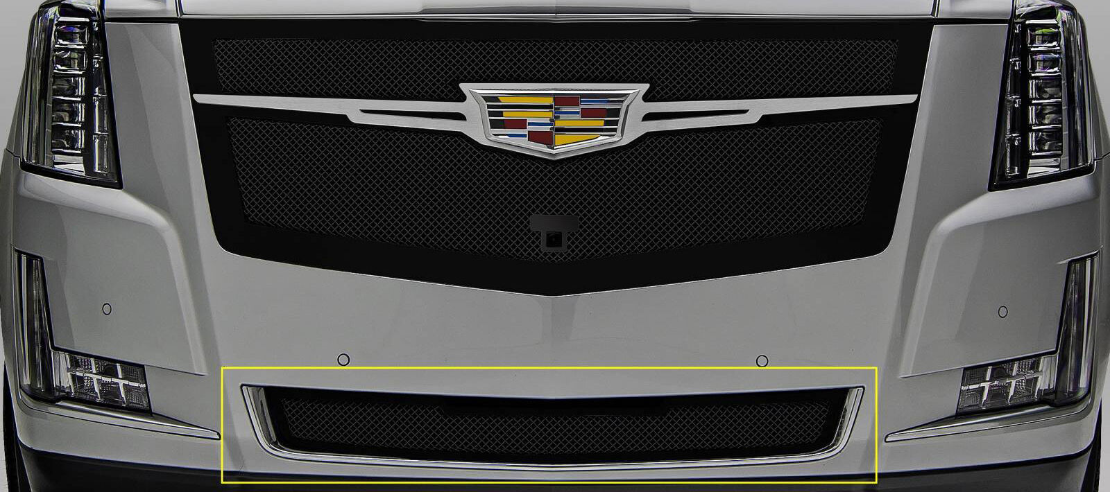 Escalade Bumper Grille 15-18 Cadillac Escalade Mild Steel Powdercoat Black Upper Class Series T-REX Grilles - 52181