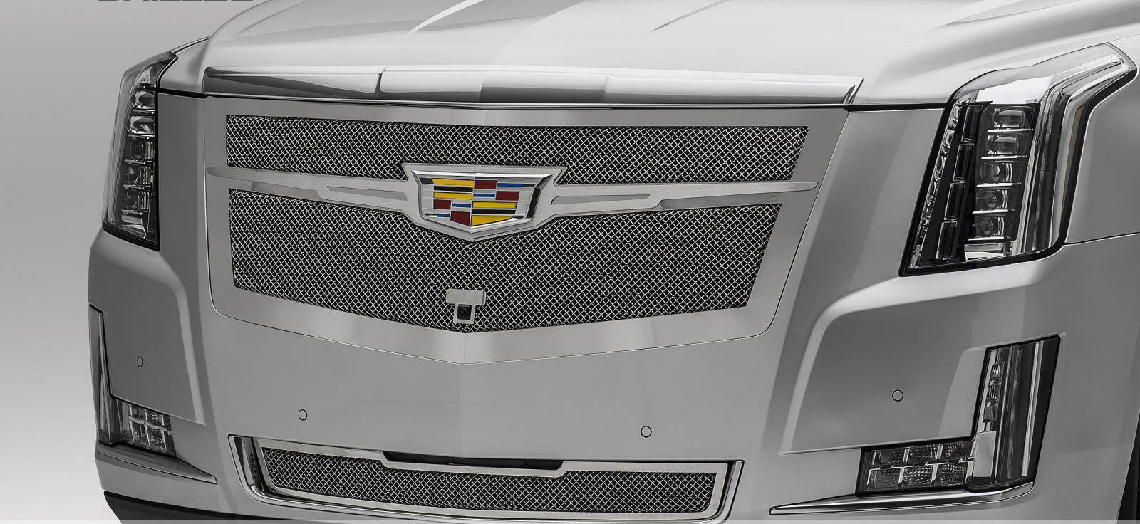 Escalade Grille 15-18 Cadillac Escalade 304 Chrome Plated Stainless Center Trim Upper Class Series T-REX Grilles - 56191
