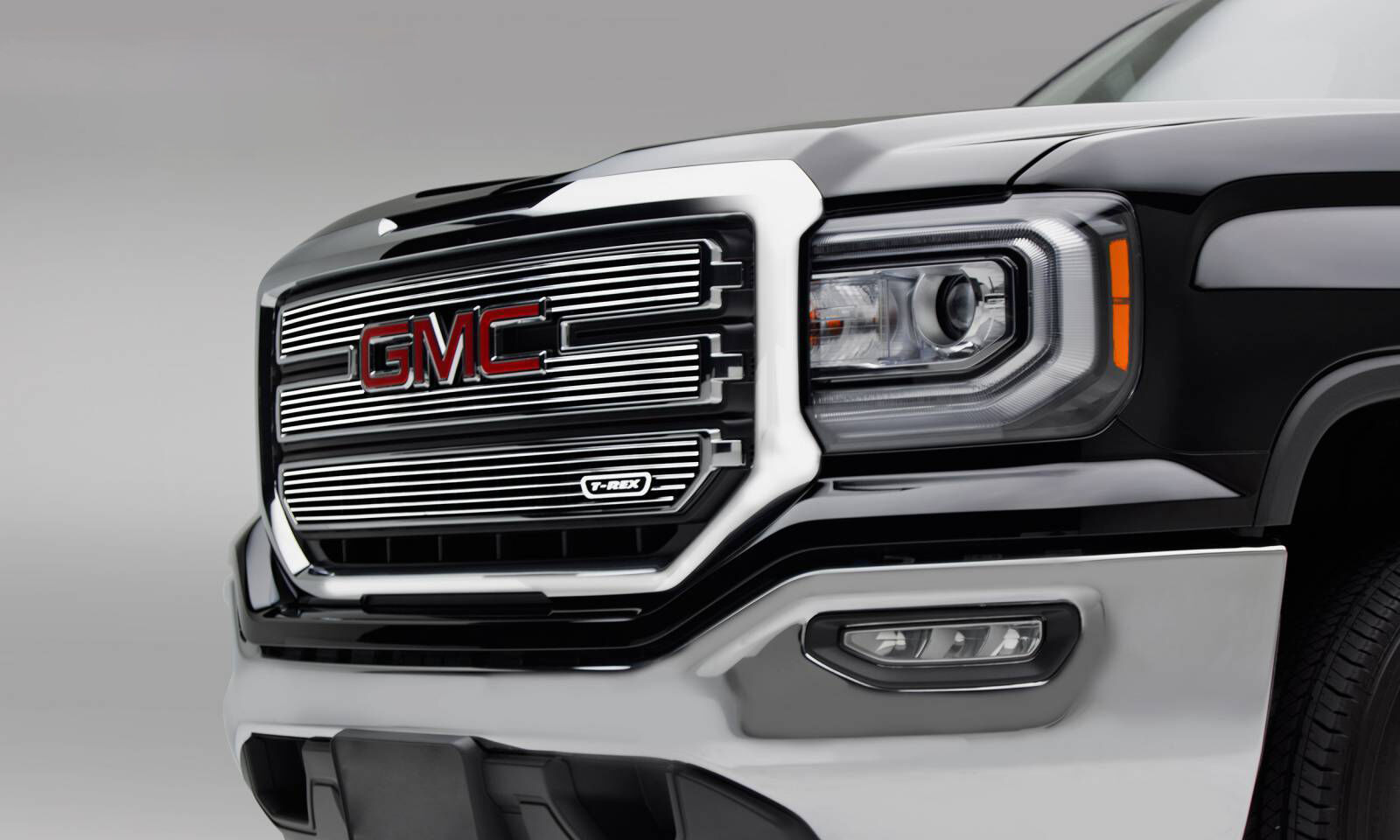 Sierra 1500 Grille 16-18 GMC Sierra 1500 Not For SLT/Denali/All Terrain Aluminum Polished Laser Billet Series T-REX Grilles - 6212130