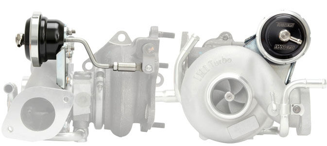 TurboSmart Turbocharger Wastegate for 2004-2014 Subaru Impreza WRX STI 2.5L Turbo Black - TS-0605-1072