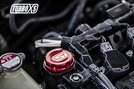 TurboXS Red Oil Cap for 2017 Honda Civic Turbo