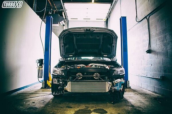 TurboXS Black Front Mount Intercooler Kit for 2015-2019 Subaru WRX STI Base/LTD Turbo
