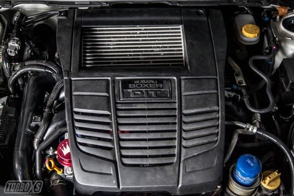 TurboXS Red Vacuum Pump Cover for 2015-2019 Subaru WRX