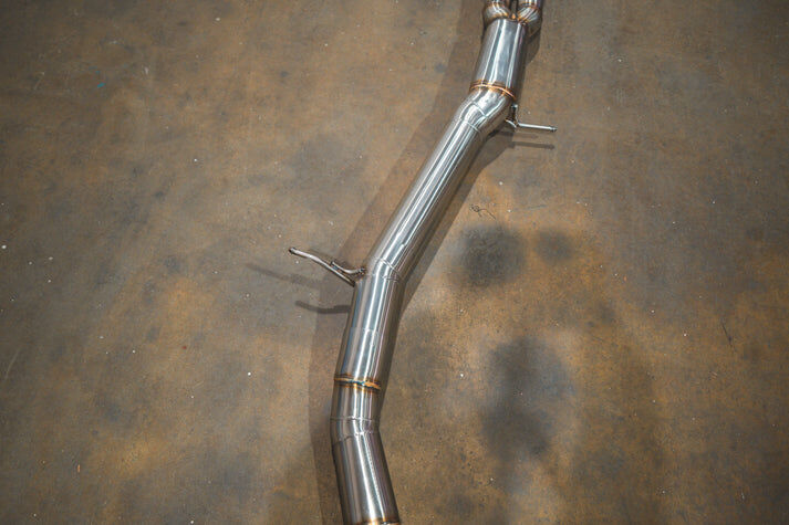2018-2024 Audi B9 RS5, 2.9L Catback T304 Stainless Steel Brushed 3.5 Inch Outlet Tips by Valvetronic Designs