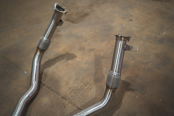 2018-2024 Audi B9 RS5, 2.9L Catback T304 Stainless Steel Brushed 3.5 Inch Outlet Tips by Valvetronic Designs