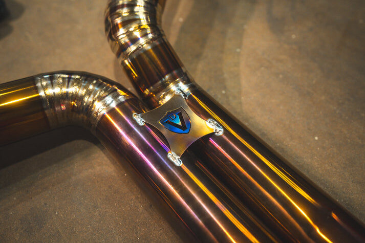 2013-2018 Audi C7 RS6,RS7 4.0L Full Exhaust System Grade 5 Titanium Bespoke OEM Style Valvetronic Tips by Valvetronic Designs