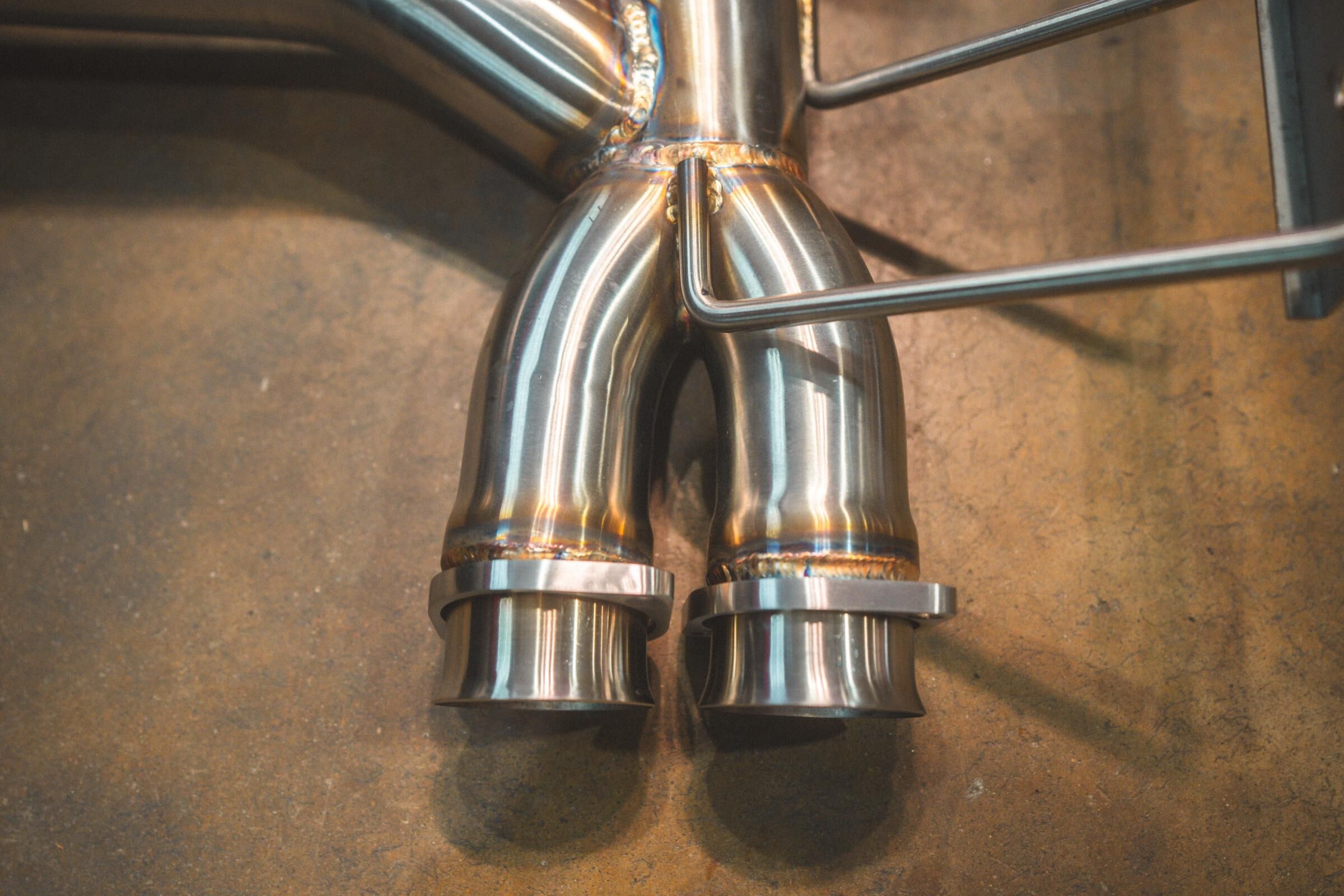 2001-2007 BMW E46 M3 3.2L Catback Grade 5 Titanium 3.25 Inch Outlet Tips by Valvetronic Designs