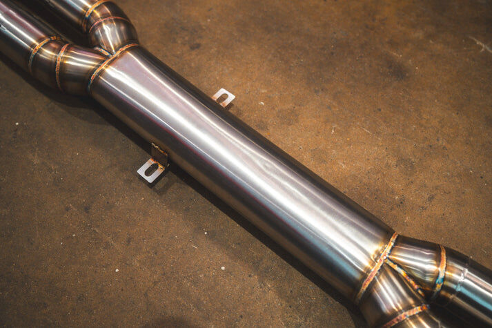 2005-2010 BMW E60 M5 5.0L Catback T304 Stainless Steel Brushed 3.5 Inch Outlet Tips by Valvetronic Designs