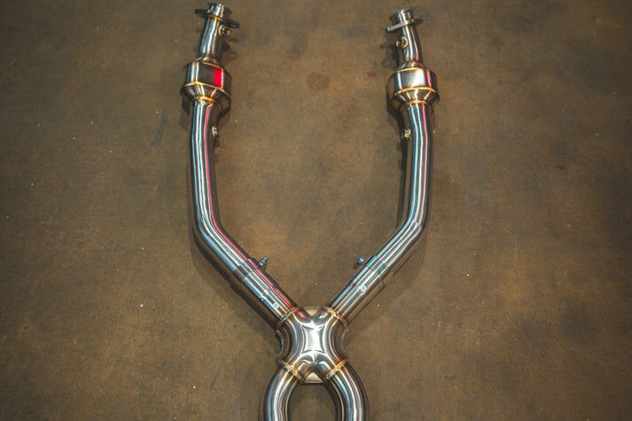 2008-2011 BMW E90,E92 M3 4.0L Full Exhaust System T304 Stainless Steel Forged Carbon 3.5 Inch Outlet Tips by Valvetronic Designs