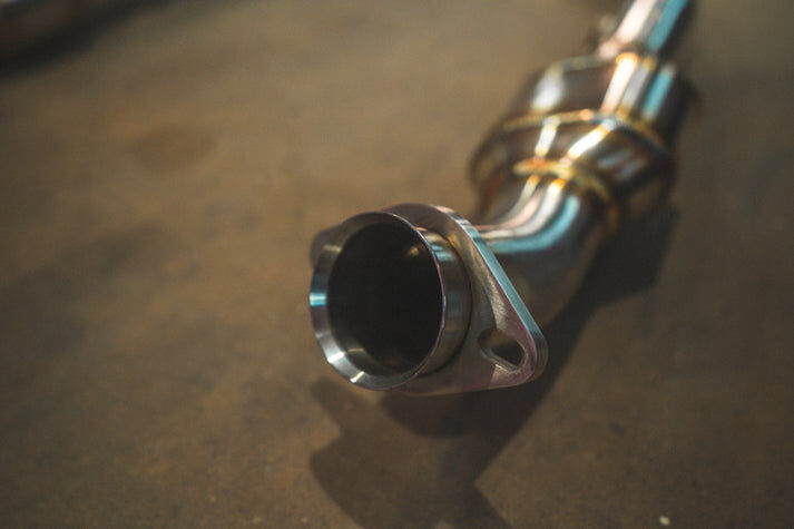 2008-2011 BMW E90,E92 M3 4.0L Full Exhaust System T304 Stainless Steel Forged Carbon 3.5 Inch Outlet Tips by Valvetronic Designs
