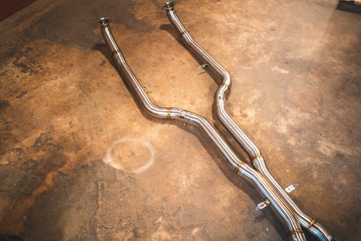 2011-2016 BMW F10 M5 4.4L Catback T304 Stainless Steel Black 3.5 Inch Outlet Tips by Valvetronic Designs