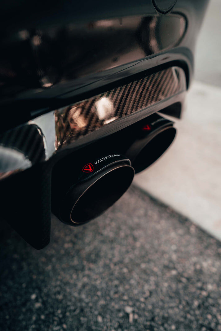 2016-2018 BMW F87 M2 3.0L Catback T304 Stainless Steel, Brushed 3.5 Inch Outlet Tips by Valvetronic Designs
