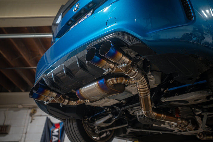 2018-2021 BMW F87C M2 3.0L Catback Grade 5 Titanium Titanium 3.5 Inch Outlet Tips by Valvetronic Designs