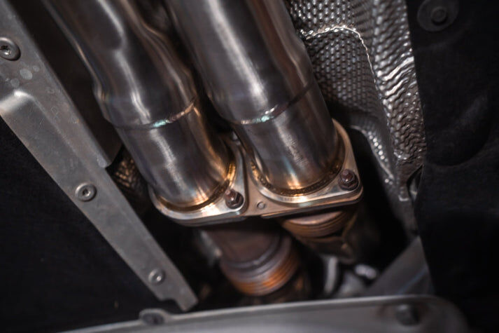 2014-2020 BMW F80,F82 M3,M4 3.0L Catback T304 Stainless Steel Forged Carbon 3.5 Inch Outlet Tips by Valvetronic Designs