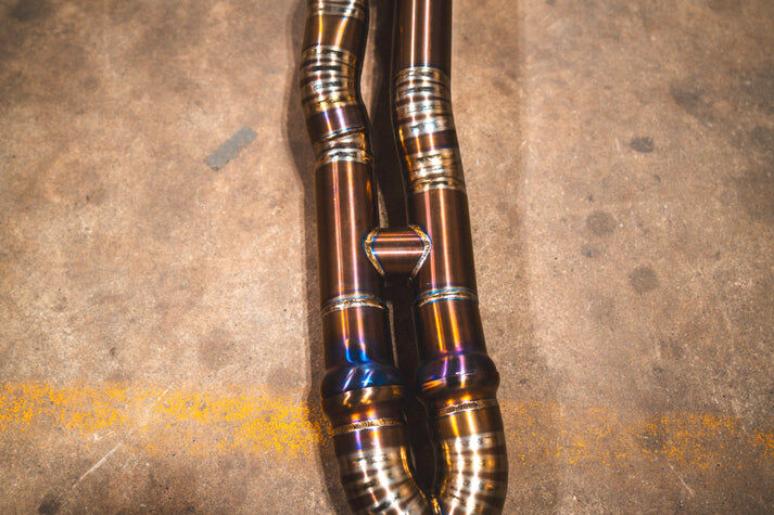 2014-2020 BMW F80,F82 M3,M4 3.0L Catback Grade 5 Titanium Brushed 3.5 Inch Outlet Tips by Valvetronic Designs