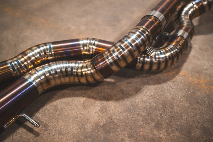 2014-2020 BMW F80,F82 M3,M4 3.0L Catback Grade 5 Titanium Brushed 3.5 Inch Outlet Tips by Valvetronic Designs