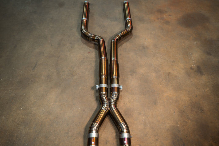 2019-2024 BMW F91 M8 3.0L Catback Grade 5 Titanium Titanium 4.0 Inch Outlet Tips by Valvetronic Designs