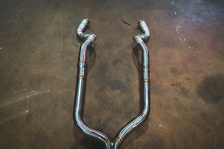 2018-2024 BMW G16, M850i 4.4L Catback T304 Stainless Steel Brushed Reuse OEM Tips by Valvetronic Designs