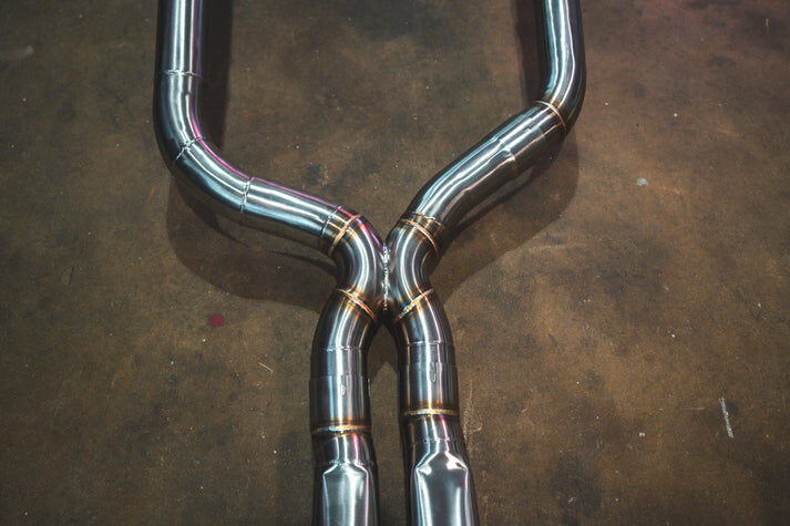 2018-2024 BMW G16, M850i 4.4L Catback T304 Stainless Steel Brushed Reuse OEM Tips by Valvetronic Designs