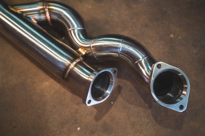 2022-2025 BMW G80,G82 M3,M4 3.0L Catback T304 Stainless Steel Brushed 3.5 Inch Outlet Tips by Valvetronic Designs