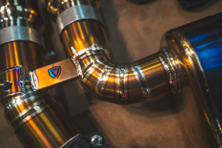 2022-2025 BMW G80,G82 M3,M4 3.0L Catback Grade 5 Titanium Forged Carbon 3.5 Inch Outlet Tips by Valvetronic Designs