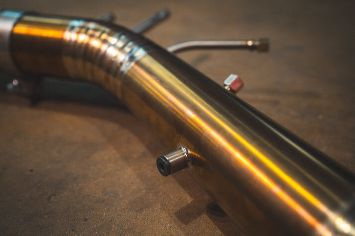 2022-2025 BMW G80,G82 M3,M4 3.0L Catback Grade 5 Titanium Forged Carbon 3.5 Inch Outlet Tips by Valvetronic Designs