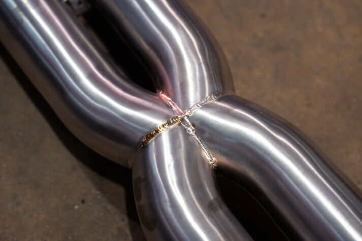 2025-2026 BMW G90, G99 M5 4.4L Catback Exhaust System Grade 5 Titanium Black 3.5 Inch Outlet Tips by Valvetronic Designs