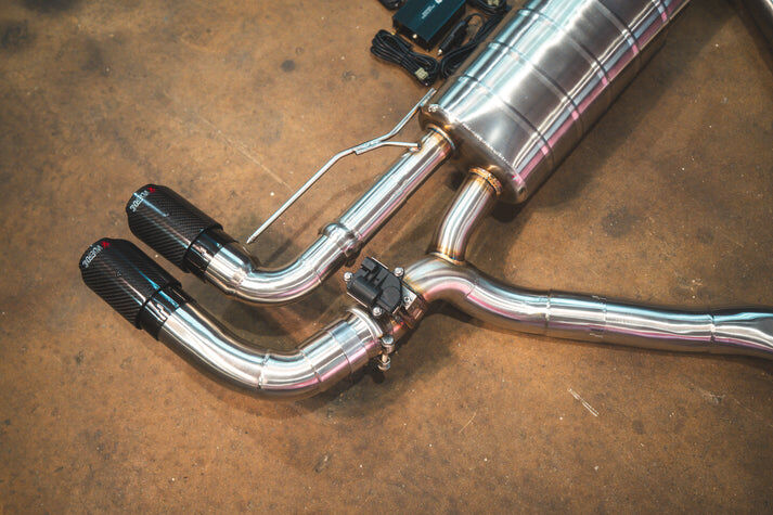 2019-2025 BMW G05 X5 4.4L Catback T304 Stainless Steel Reuses OEM Style Tips by Valvetronic Designs