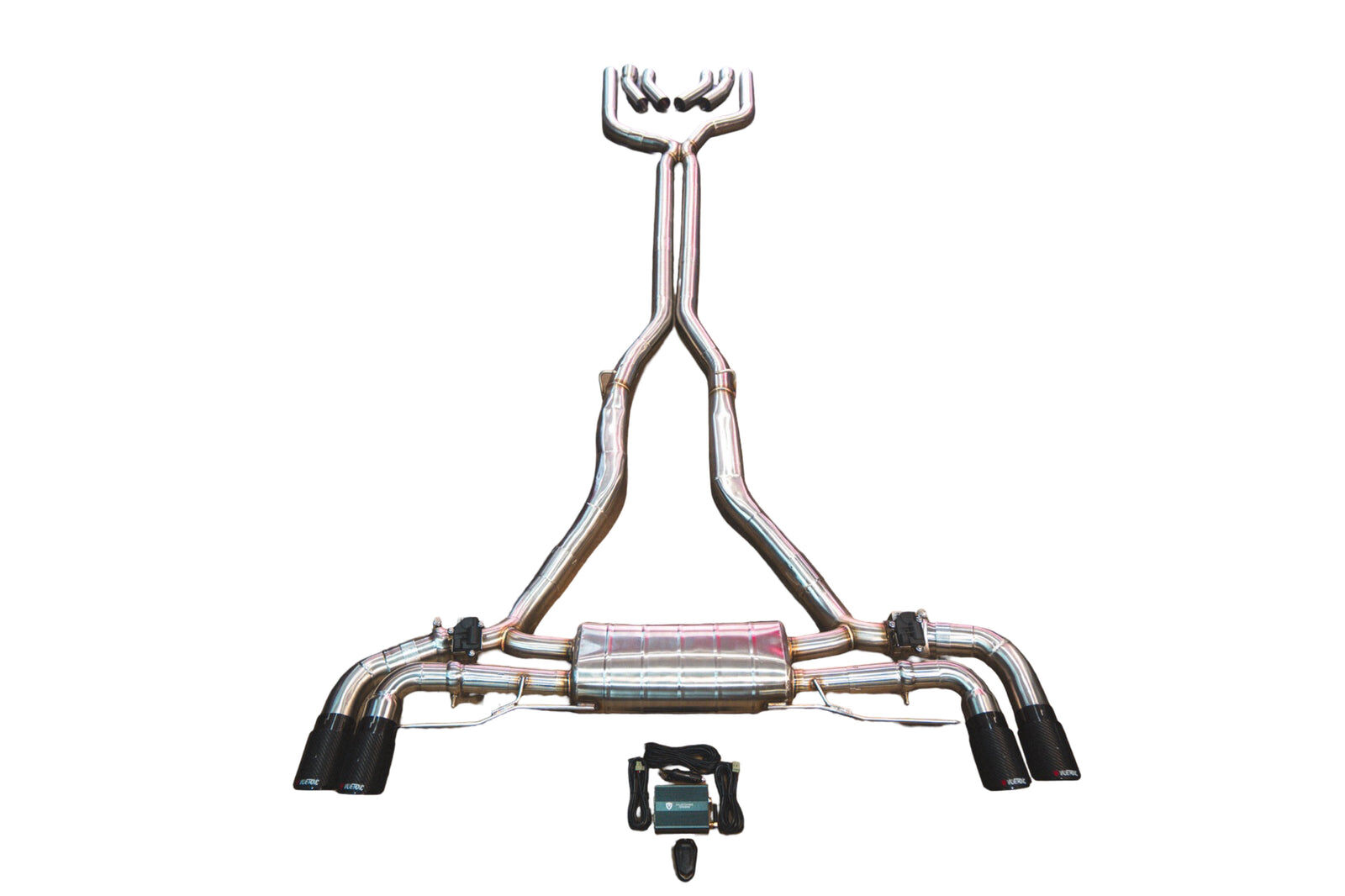 2019-2025 BMW G05 X5 4.4L Catback T304 Stainless Steel Reuses OEM Style Tips by Valvetronic Designs - BMW.X5.G05.V8.VSES.BR