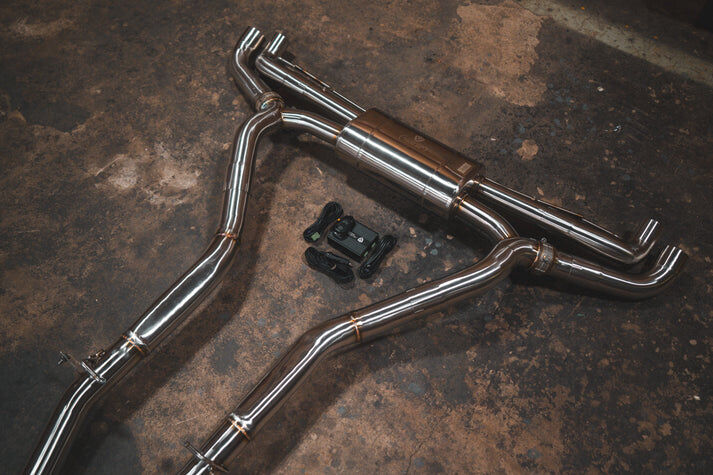 2019-2025 BMW G05 X7 4.4L Catback T304 Stainless Steel Reuses OEM Style Tips by Valvetronic Designs