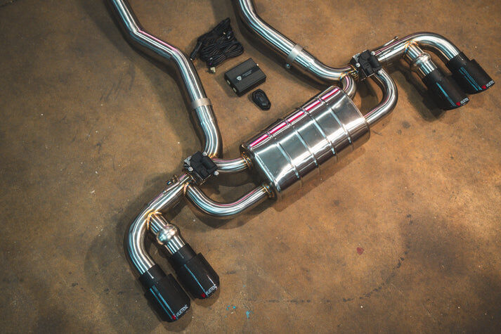 2017-2025 BMW G29, Z4 M40, 30i 3.0L,2.0L, Catback T304 Stainless Steel Burnt 3.5 Inch Outlet Tips by Valvetronic Designs