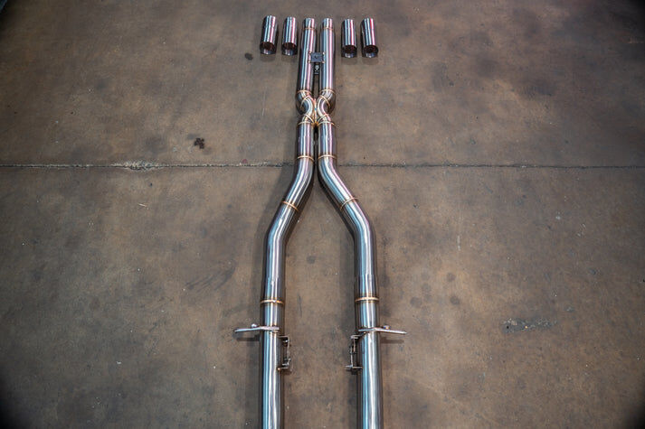 2015-2023 Dodge Challenger,Charger SRT Hellcat 6.2L, T304 Stainless Steel 4.0 Inch Outlet Tips by Valvetronic Designs