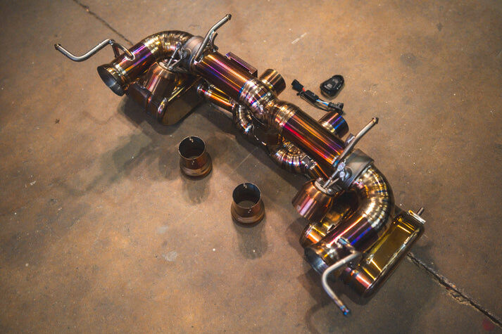 2009-2015 Ferrari 458 Italia 4.5L Catback Grade 5 Titanium OEM Style Tips by Valvetronic Designs