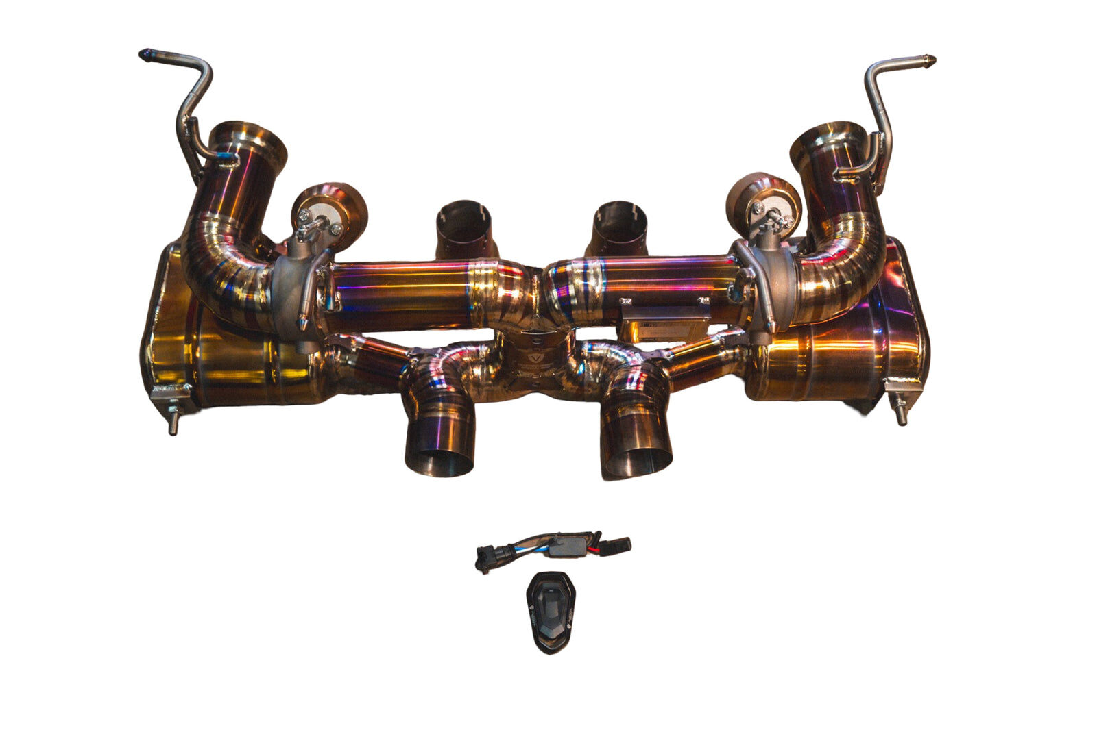2009-2015 Ferrari 458 Italia 4.5L Catback Grade 5 Titanium OEM Style Tips by Valvetronic Designs - FER.458.VSES.TI
